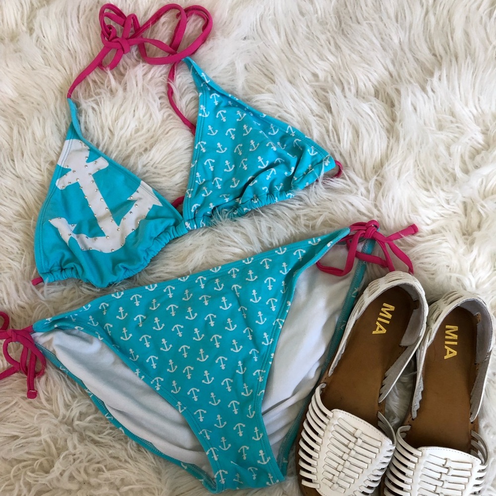 Cute anchor design bikini, XL